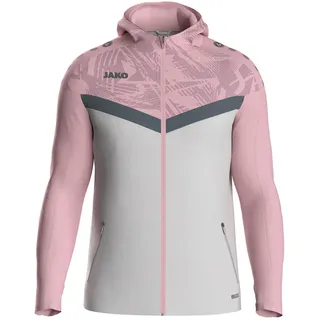 Jako Iconic Trainingsjacke mit Kapuze 851 soft grey/dusky pink/anthra light S