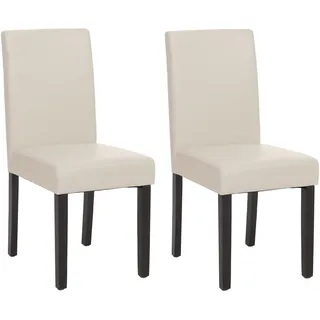 MCW Esszimmerstuhl Littau Kunstleder Weiß 2er-Set
