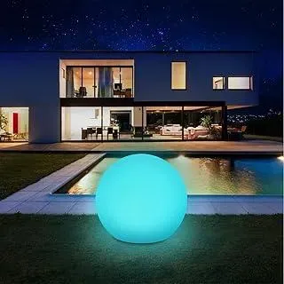 infray Solarlampen für außen, Solarleuchten für außen, Solar Gartenleuchten 30cm Solarkugel mit 9 Modi Leuchte, IP67 Wasserdicht LED Solarleuchten