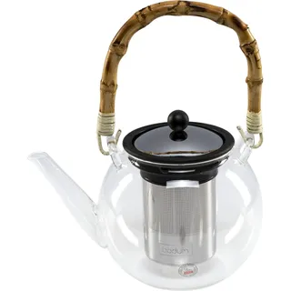 Bodum Assam Teebereiter mit Edelstahlfilter Bambus Henkel 1 l