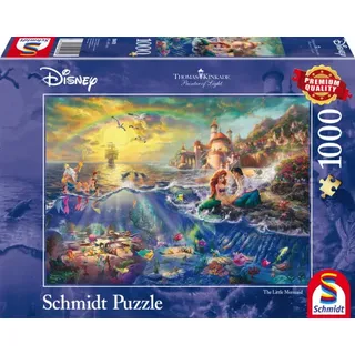 Schmidt Spiele 59479 Thomas Kinkade Disney Arielle 1000 Teile