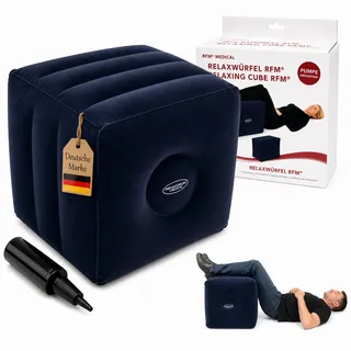 FabaCare Bandscheibenwürfel für Stufenbettlage, aufblasbar, Beinhochlagerungskissen, Bandscheibenkissen, Entlastungswürfel, Lagerungskissen Beine, Beinablage