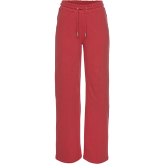 Relaxhose H.I.S, Damen, Gr. 48/50, N-Gr, rot, Interlock, Obermaterial: 60% Baumwolle, 40% Polyester, unifarben, Basic, bequem lang, Hosen Relaxhose, im maritimen Stil, Loungeanzug