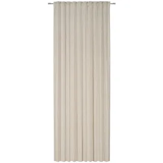 Esposa Fertigvorhang , Naturfarben, Taupe , Textil , Streifen , 140x245 cm , DIN EN ISO 50001, DIN EN ISO 9001, Oeko-Tex® Standard 100 , für Stange und Schiene geeignet, mit Kombiband , Heimtextilien, Vorhänge, Fertigvorhänge