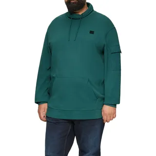 s.Oliver Sweatshirt mit Kängurutasche und Stehkragen
