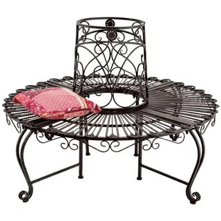 DanDiBo Ambiente Baumbank 135 x 92 x 135 cm Braun