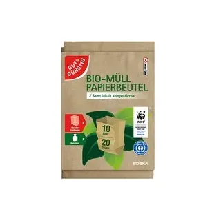 GUT&GÜNSTIG Biomüllbeutel 10,0 l braun, 20 St.