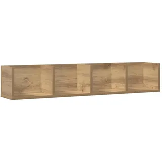 vidaXL CD-Wandregal Artisan-Eiche 100x18x18 cm Holzwerkstoff