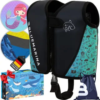Bluemarina Schwimmweste für Kinder von 1-9 Jahren | Verschiedene Größen von Kleinkind bis Baby | Schwimmlernhilfe | Schwimmhilfe | Schwimmflügel | Schwimmring | Schwimm Weste