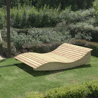 Gartenliege Himmelssofa "Pool-Moni" (Lärche) 70cm - Naturbelassen