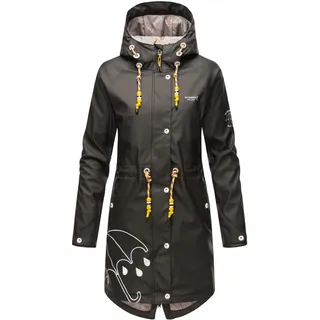 Navahoo Damen Funktions Jacke Regen Mantel Outdoor Parka Wasserdicht mit Kapuze Dancing Umbrella