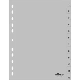 Durable Ordnerregister für A4 1-12