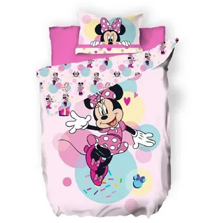 Disney Minnie Mouse Bettbezug Rosa 140 x 200 cm + 65 x 65 cm