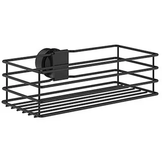 Duschkorb , Schwarz , Metall , eckig , 25x7.2x12 cm , schwenkbar , Badezimmer, Baden & Duschen, Duschregale & Duschablagen