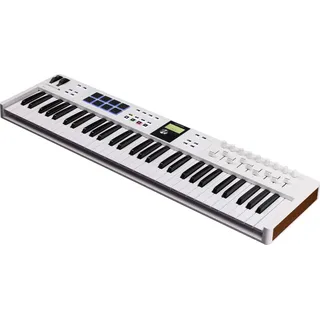 Arturia KeyLab Essential 61 MKIII Keyboard Midi Controller, Weiss