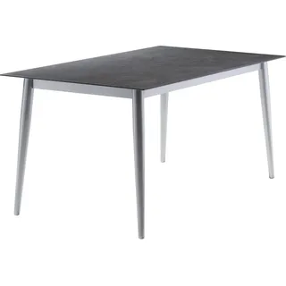 Sieger Gartentisch Rechteckig graphitfarbener Anthrazit 160 cm x 90 cm