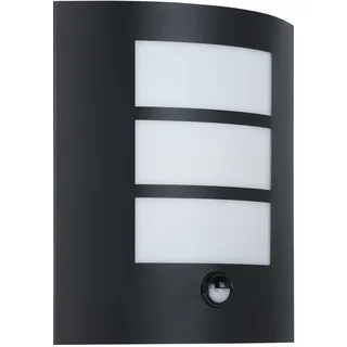 EGLO Außenleuchte Stahl und Kunststoff 26,0 cm mit Bewegungsmelder schwarz