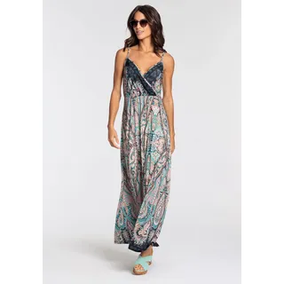 Sommerkleid MELROSE, Damen, Gr. 36, N-Gr, bunt (bunt, gemustert), Jersey, Obermaterial: 95% Polyester, 5% Elasthan, Paisley, bedruckt, ethno, gemustert, mehrfarbig, lang, Kleider Sommerkleid, festliche Anlässe, in femininer Wickeloptik, Maxikleid