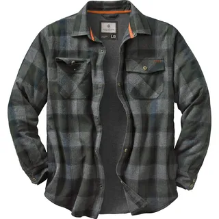 Legendary Whitetails Big & Tall Archer Flanell-Hemdjacke für Herren, gesteppt, isoliert, mit Cabin Fever Plaid, Größe M