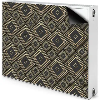 Magnet Heizung Verkleidung Abdeckung Heizung Heizkörperabdeckung 80x60 cm - Geometrische, Illusion