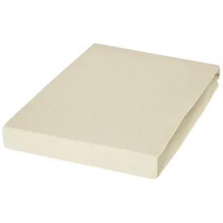 Topper-Spannbetttuch 5001 Jersey 180 x 200 - 200 x 220 cm sand