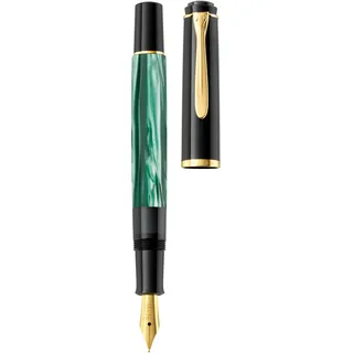 Pelikan Classic M200 Kolbenfüller grün-marmoriert/gold M (mittel)