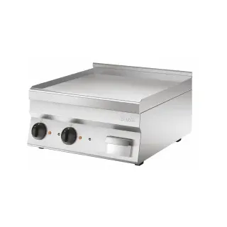 Bartscher Griddleplatte 650, B600, glatt, Griddleplatte mit 2 getrennt regelbaren Heizzonen, 1 Stück
