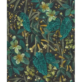 Rasch Textil Rasch Vliestapete 538243 Blau-Demin Muster & Motive 10,05 m x 0,53 m