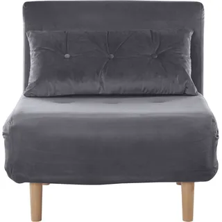 OTTO home Schlafsessel OTTO HOME 77 x 77 x 0 cm Grau mit Kissen