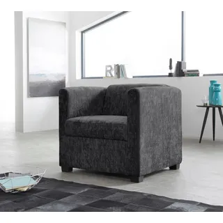 Home affaire Sessel »Bob Cocktailsessel, Clubsessel, Loungesessel« in verschiedenen modernen Farben und Qualitäten, grau