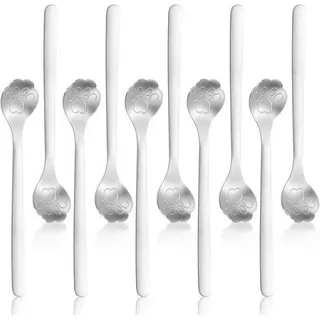 Kleine Kat-Shaped Metal Coffee Spoon Set, für Kaffee, Dessert, Getränke, Smoothies