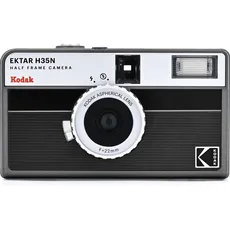 Kodak EKTAR H35N Camera Striped Black, Analogkamera, Schwarz