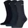 Tennissocken 3er Pack Blau/Silber 43-46