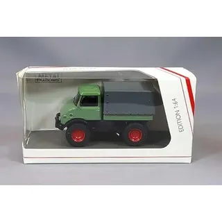 Schuco 1:64 MB Unimog U406 resedagrün/rot - Hochwertiges Diecast Modellauto im Maßstab 1:64, Modellauto, 1:64, Auto, Sammlermodell