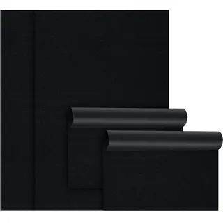 BBQ Grillmatten für Gasgrill, 4er-Set Grillfolie, 40×33/60 cm, Antihaft Dauerbackfolie für Backblech, Wiederverwendbar Backpapier, BPA-/PFOA-frei, Backofenmatte aus Teflon für Boden Hitzebeständig