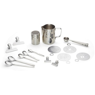 Echtwerk Barista-Art Set 0,6 l silber