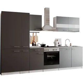 Küchenzeile Malia 300 cm grau