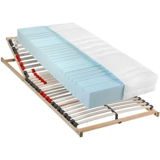 Visionight Matratzenset , Holz, Kunststoff , 2-teilig , Birke, Buche , Schichtholz , H3 , 7-Zonen , Höhe ca. 21 cm , 90x200 cm , Grüner Punkt, Fkt, Made in Germany, Oeko-Tex® Standard 100, V-Label Vegan , Härtegradauswahl, Bezug abnehmbar/waschbar, Ober- und Unterseite versteppt, für Hausstauballergiker geeignet, wendbar, optimale Belüftung, für verstellbare Lattenroste geeignet, Tragegriffe, atmungsaktiv, schadstoffgeprüft, aktive Schulterzone, antibakteriell, alternative Größen erhältlich, Wendematratze,