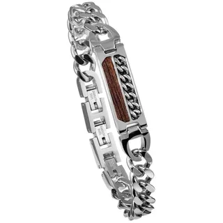 HOLZKERN Outlands Herren-Armband Holz/Silberfarben 90106310 Größe 18