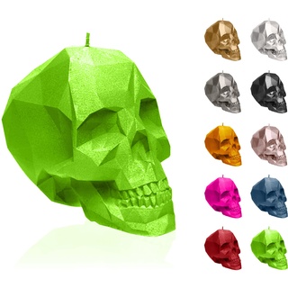 Candellana Skull Kerze - Totenkopf Kerze - Skull Deko - Totenkopf Deko - Halloween Deko - Gothic Deko - Grunge Deko Kerze - Heavy Metal Deko - Grunge Room Decor