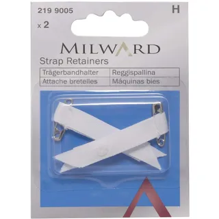 Millward 2199005 BH-Trägerhalter mit Sicherheitsnadel, weiß, Einheitsgröße