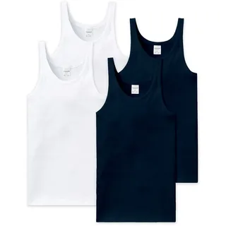 SCHIESSER Herren, Unterhemd 4er Pack", ESSENTIALS
