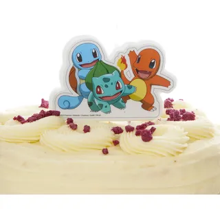 Amscan 9917120 Offiziell lizenzierte Pokémon-Kuchenkerze für Kindergeburtstag, auf Holzspießen, 8,3 cm x 5,5 cm, mehrfarbig