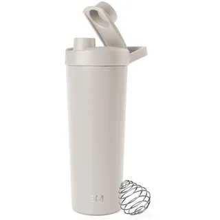 Simple Modern Shaker-Edelstahl-Flasche mit Ball | Metall-Isolierbecher für Proteinshakes, Shakes und Pre-Workout-Getränke | Rally | 710ml |Almond Birch