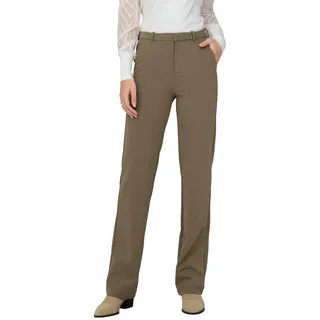 Only Hose Raffy-Yo in Braun mit geradem Bein-XS-L30