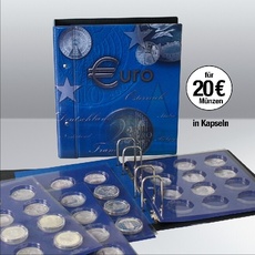 Bild von 20-Euromünzen-Sammelalbum Topset, inkl. 2 Einssteckblättern für 20-Euro-Münzen in Kapseln