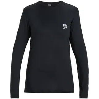 Roxy Happy Waves Surf-T-Shirt LS Surf Tee Damen Schwarz M