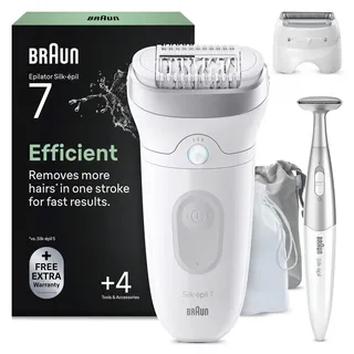 Braun Silk-épil 7 SkinSpa Weiß/Silber