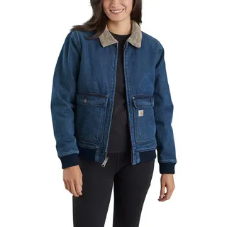 CARHARTT Denim-Sherpa Jeansjacke Blau 34