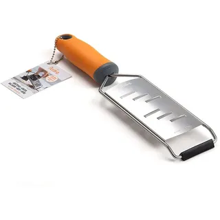 Decora 0280401 GROßE KÜCHENREIBE 6,5 X 31 cm, 18/8 Stainless Steel, Orange